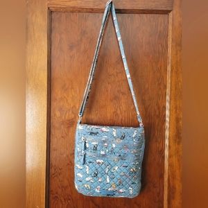 Vera Bradley Cats Meow Triple Zip Hipster